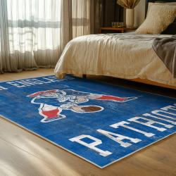 nfl new england patriots area rug non slip football carpet home decor gift idea for fans bedroom nep179