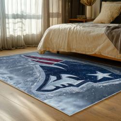 nfl new england patriots area rug non slip football carpet home decor gift idea for fans bedroom nep181