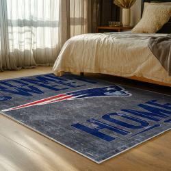 nfl new england patriots area rug non slip football carpet home decor gift idea for fans bedroom nep184