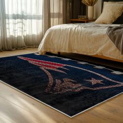 nfl new england patriots area rug non slip football carpet home decor gift idea for fans bedroom nep186