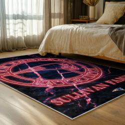 nfl new england patriots area rug non slip football carpet home decor gift idea for fans bedroom nep192