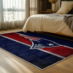 nfl new england patriots area rug non slip football carpet home decor gift idea for fans bedroom nep194