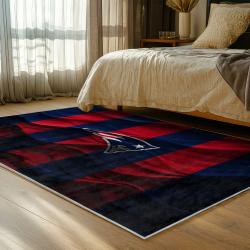 nfl new england patriots area rug non slip football carpet home decor gift idea for fans bedroom nep195