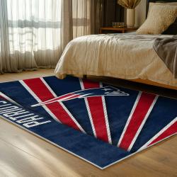 nfl new england patriots area rug non slip football carpet home decor gift idea for fans bedroom nep58