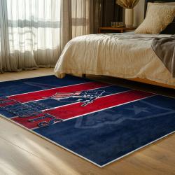 nfl new england patriots area rug non slip football carpet home decor gift idea for fans bedroom nep59