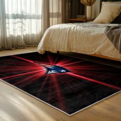 nfl new england patriots area rug non slip football carpet home decor gift idea for fans bedroom nep64