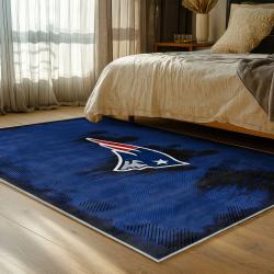 nfl new england patriots area rug non slip football carpet home decor gift idea for fans bedroom nep71