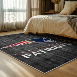 nfl new england patriots area rug non slip football carpet home decor gift idea for fans bedroom nep72