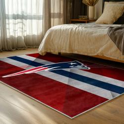 nfl new england patriots area rug non slip football carpet home decor gift idea for fans bedroom nep74