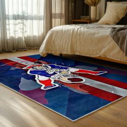 nfl new england patriots area rug non slip football carpet home decor gift idea for fans bedroom nep76
