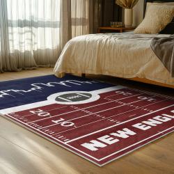 nfl new england patriots area rug non slip football carpet home decor gift idea for fans bedroom nep93