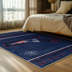 nfl new england patriots area rug non slip football carpet home decor gift idea for fans bedroom nep96