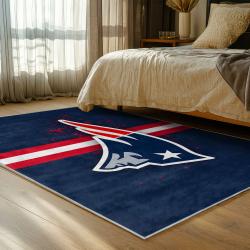 nfl new england patriots area rug non slip football carpet home decor gift idea for fans bedroom nep99