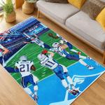 nfl new england patriots area rug non slip football carpet home decor gift idea for fans living room nep101