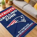 nfl new england patriots area rug non slip football carpet home decor gift idea for fans living room nep105
