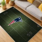 nfl new england patriots area rug non slip football carpet home decor gift idea for fans living room nep108