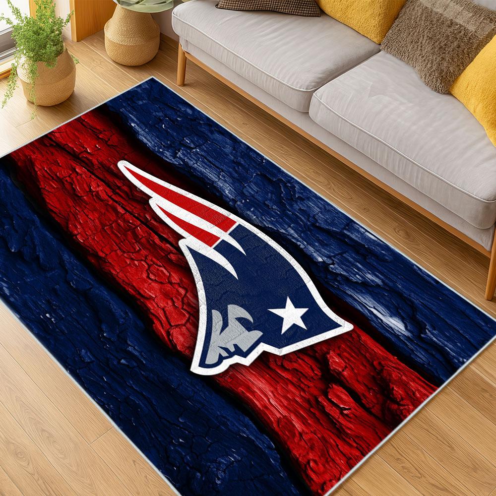 NFL New England Patriots Area Rug Non-Slip football Carpet Home Decor Gift Idea For Fans NEP113 nfl new england patriots area rug non slip football carpet home decor gift idea for fans living room nep113