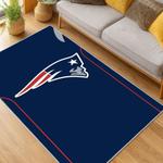 nfl new england patriots area rug non slip football carpet home decor gift idea for fans living room nep115