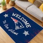 nfl new england patriots area rug non slip football carpet home decor gift idea for fans living room nep121