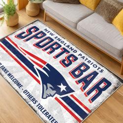NFL New England Patriots Area Rug Non-Slip football Carpet Home Decor Gift Idea For Fans NEP129