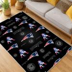 nfl new england patriots area rug non slip football carpet home decor gift idea for fans living room nep131