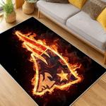 nfl new england patriots area rug non slip football carpet home decor gift idea for fans living room nep132