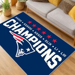 NFL New England Patriots Area Rug Non-Slip football Carpet Home Decor Gift Idea For Fans NEP136