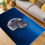 nfl new england patriots area rug non slip football carpet home decor gift idea for fans living room nep137
