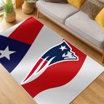 nfl new england patriots area rug non slip football carpet home decor gift idea for fans living room nep139