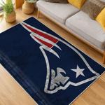 nfl new england patriots area rug non slip football carpet home decor gift idea for fans living room nep142
