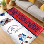 nfl new england patriots area rug non slip football carpet home decor gift idea for fans living room nep151