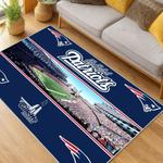 nfl new england patriots area rug non slip football carpet home decor gift idea for fans living room nep158