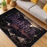 nfl new england patriots area rug non slip football carpet home decor gift idea for fans living room nep162