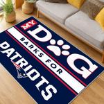 nfl new england patriots area rug non slip football carpet home decor gift idea for fans living room nep174