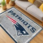nfl new england patriots area rug non slip football carpet home decor gift idea for fans living room nep175