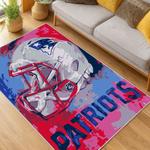 nfl new england patriots area rug non slip football carpet home decor gift idea for fans living room nep177