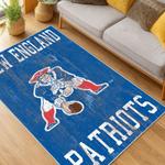nfl new england patriots area rug non slip football carpet home decor gift idea for fans living room nep179