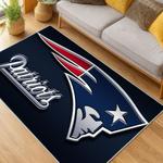 nfl new england patriots area rug non slip football carpet home decor gift idea for fans living room nep182