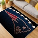 nfl new england patriots area rug non slip football carpet home decor gift idea for fans living room nep186