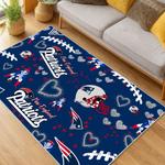 nfl new england patriots area rug non slip football carpet home decor gift idea for fans living room nep198