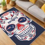 nfl new england patriots area rug non slip football carpet home decor gift idea for fans living room nep203