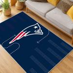 nfl new england patriots area rug non slip football carpet home decor gift idea for fans living room nep52