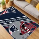 nfl new england patriots area rug non slip football carpet home decor gift idea for fans living room nep57