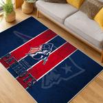 nfl new england patriots area rug non slip football carpet home decor gift idea for fans living room nep59