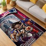 nfl new england patriots area rug non slip football carpet home decor gift idea for fans living room nep68