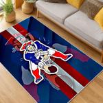 nfl new england patriots area rug non slip football carpet home decor gift idea for fans living room nep76