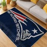 nfl new england patriots area rug non slip football carpet home decor gift idea for fans living room nep77