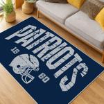 nfl new england patriots area rug non slip football carpet home decor gift idea for fans living room nep78