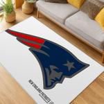 nfl new england patriots area rug non slip football carpet home decor gift idea for fans living room nep80