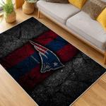 nfl new england patriots area rug non slip football carpet home decor gift idea for fans living room nep83